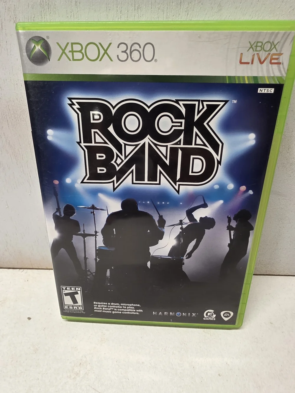 Rock Band Xbox 360 2007 Tested Working Disc Case No Manual Harmonix MTV Games